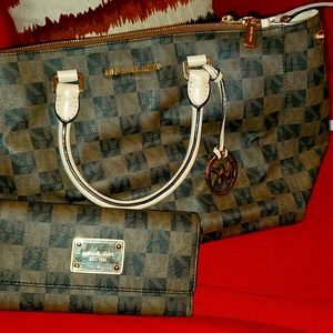 Micheal Kors Checkerboard Purse and Wallet